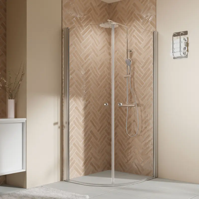 Kostenloser Versand BREUER Elana 2.0 rund Runddusche Drehtür 2-teilig R550