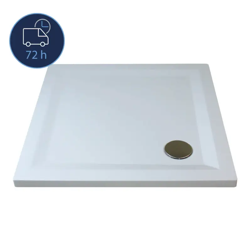 Nur Heute BREUER QUICK 72 Flat Line Design Quadratduschwanne
