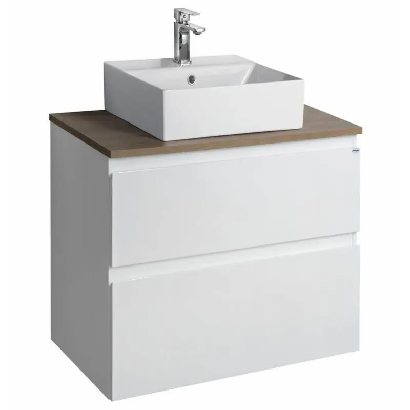 Badmöbel-Set Altair, weiß/Eiche emporio 77,5x60x45cm Kostenloser Rückversand