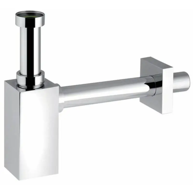 Preis Gesenkt PIQuadratO Waschtisch-Siphon 5/4", Abfluss 32mm, Chrom
