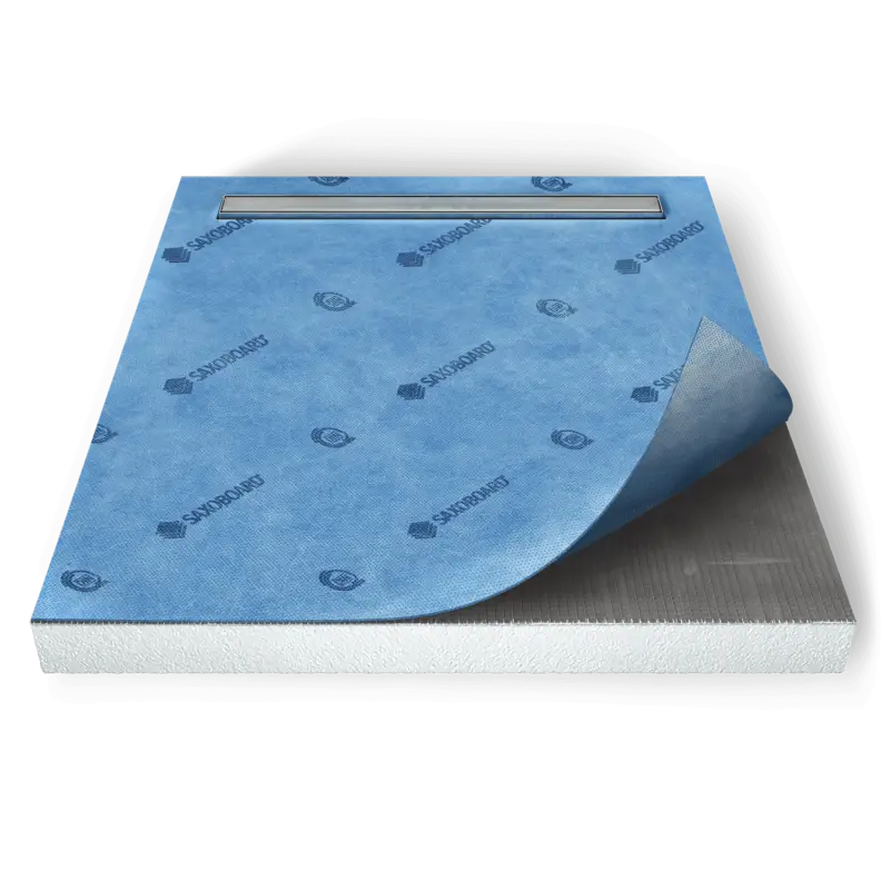 Preiswert SAXOBOARD® Duschelement mit Rinne 100x160 cm