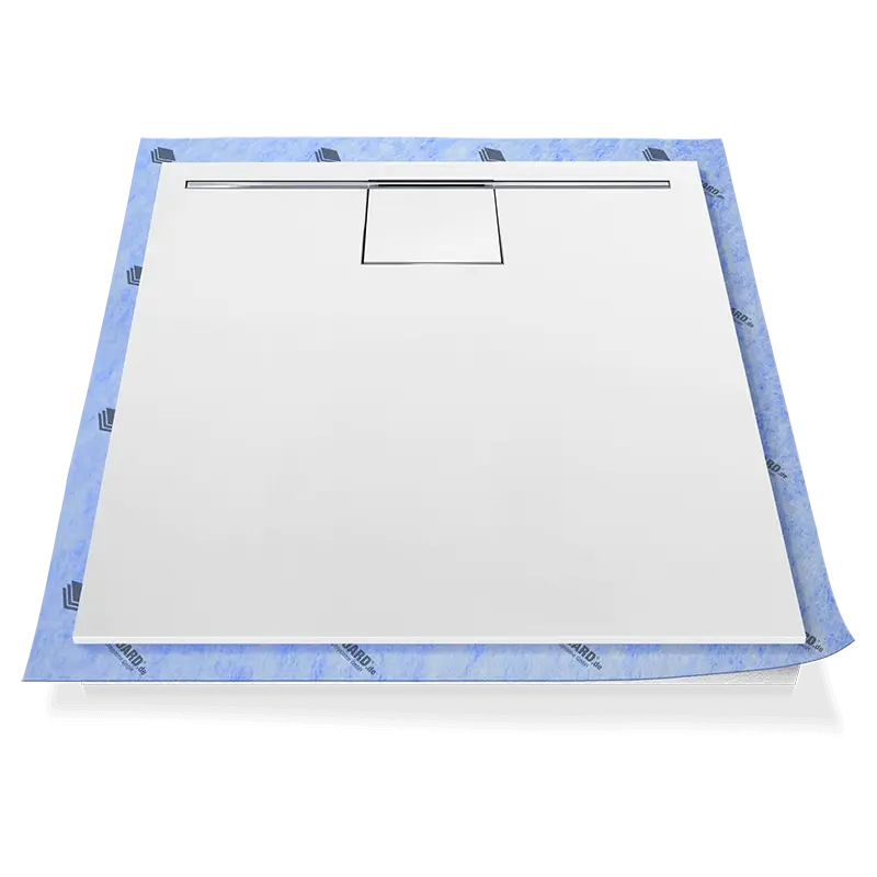 Direktkauf SAXOBOARD® Duschwanne Pumpensystem Line aus Mineralwerkstoff.