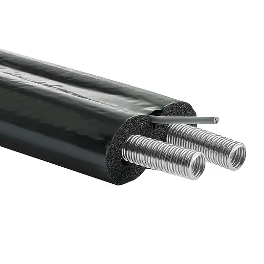 20 m Solarleitung DN 16 - Dämmschicht 13 mm - trennbar - inkl. Fühlerleitung Solange Der Vorrat Reicht