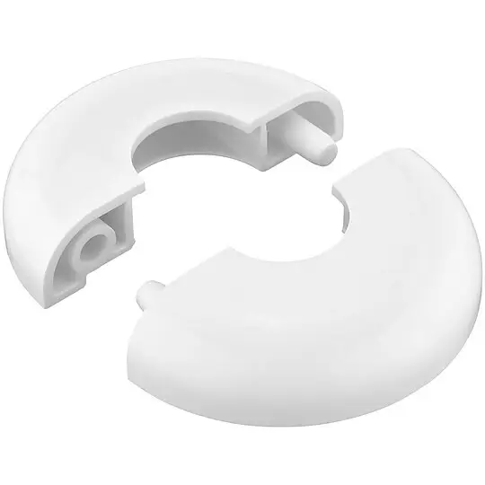 Sichere Zahlung Designrosette MAILAND 2-teilig - für Rohre 22 mm - Farbe weiß