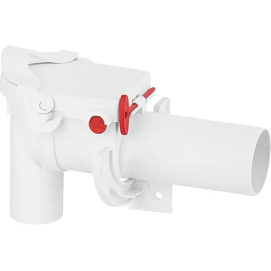 Haas Rückstaudoppelverschluss DN 50 mit Notverschluss - Eckform - 6700 Mega-Angebot