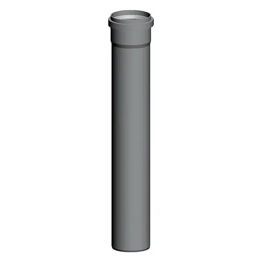 Bestpreis WOLF Abgasrohr Ø 80 mm aus Polypropylen bis 120° C - Länge 1.000 mm - 2651503