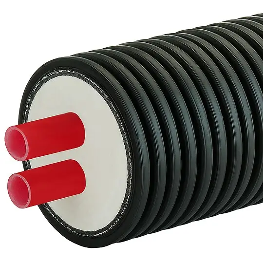 Angebot AustroPUR Doppelrohr-Fernwärmeleitung für Heizung - Meterware - 32 x 2,9 mm - DN 25 - Außenmantel 145 mm