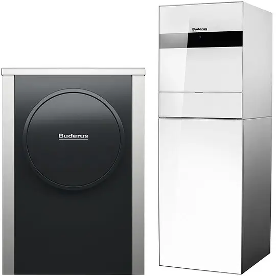 Zertifiziert Buderus Luft-Wasser-Wärmepumpe Logatherm WLW196i.2-6 AR TP120 WS+ silent plus mit integriertem Pufferspeicher 120l, weiß - 7739618635