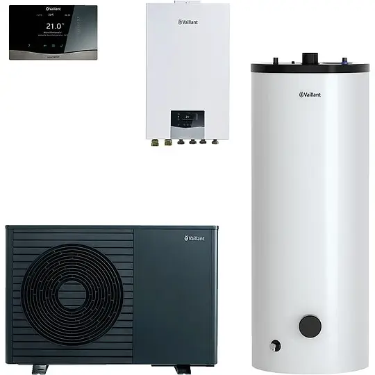Vaillant Wärmepumpenpaket 4.3331 aroTHERM plus VWL 35/8.1 A S2 mit Hydraulikstation, Speicher 250 l, Regelung VRC 720/3 - 8000044760 Preisreduziert