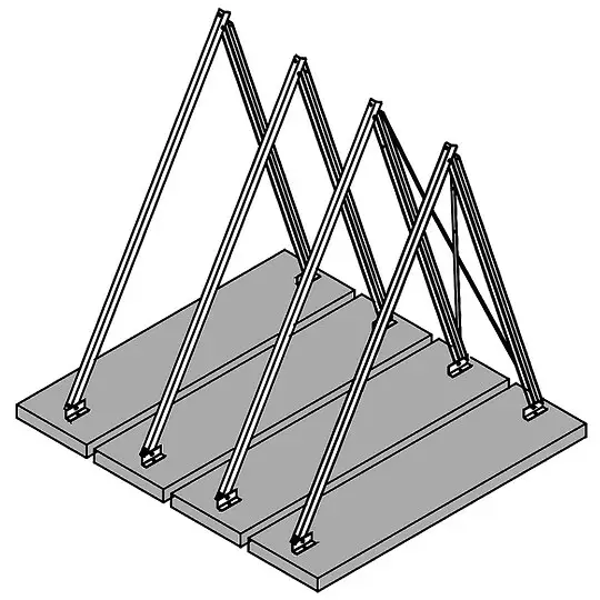 Wochenendangebot Viessmann Befestigungssatz für 3 Flachkollektoren senkrecht 25 bis 60° - Z005453