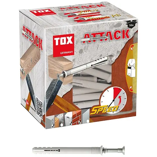 Top-Seller TOX Nageldübel Attack 8 x 140 mm - 50 Stück - 017102281