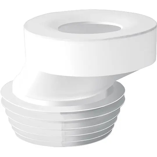 WC-Anschluss exzentrisch 40 mm - Weiß - Ø 90-110 mm Neu