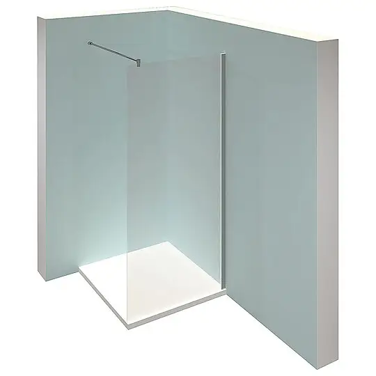 Sonderangebot Walk-In Glasduschwand Hüppe Design Pure mit Wandprofil, 1390-1410 x 2000 x 8 mm - 8P1111087322