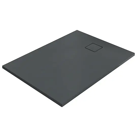 Duschwanne Hüppe EasyFlat 1200 x 52 x 800 mm, Mineralguss, Ablauf kurze Seite, anthrazit matt - EF0204128 Begrenztes Angebot