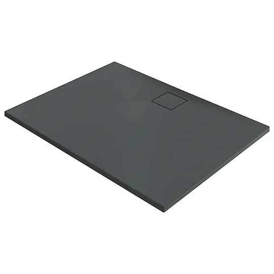 Duschwanne Hüppe EasyFlat 1200 x 52 x 900 mm, Mineralguss, Ablauf lange Seite, anthrazit matt - EF0109128 Solange Der Vorrat Reicht