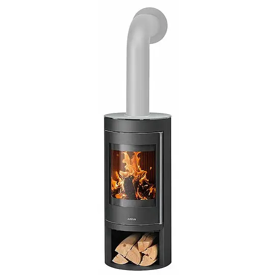 Kaminofen Justus Mino 2.0, Keramik Namib / Stahl schwarz, 5,5 kW - 4815 30 Wochenendangebot