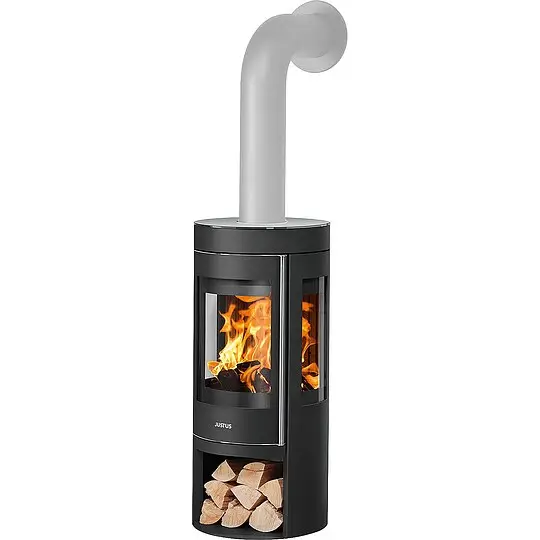 Online Kaufen Kaminofen Justus Mino Trios 2.0, Keramik Namib / Stahl schwarz, 5,5 kW - 4825 30