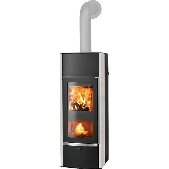 Kaminofen Oranier Hektos Aqua, wasserführend, Keramik Namib / Stahl schwarz, 10,5 kW - 7870 87 Letzte Chance
