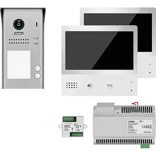 Nur Für Kurze Zeit Video-Türsprechanlage VT200 AP - mit 1xTürsprechstelle, 2xTaste 2xTouch-Innenstation