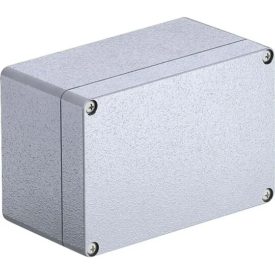 Bestpreis Aluminiumleergehäuse silbergrau - 125 x 80 x 57 mm
