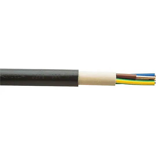 Top-Preis Erdkabel 0,6/1KV NYY-J, 4 x 4,0 mm² RE schwarz - Rolle 50 m