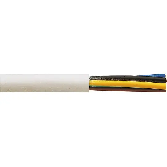 Billig Kunststoffisolierte Leitung H05VV-F 5 G x 2,5 mm² - Rolle 100 m