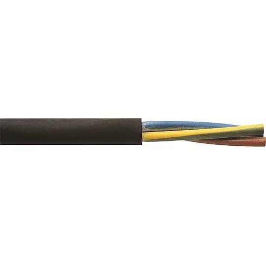 Sichere Zahlung Isolierte Starkstromleitung H05RR-F, 3 G x 1 mm² schwarz - Rolle 50 m