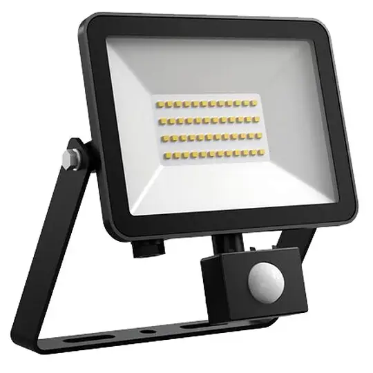 Dotlux 4000K schwarz LED-Strahler FLOORslim-sensor, 50W, mit Bewegungsmelder PIR - 5950 lm Jetzt Kaufen