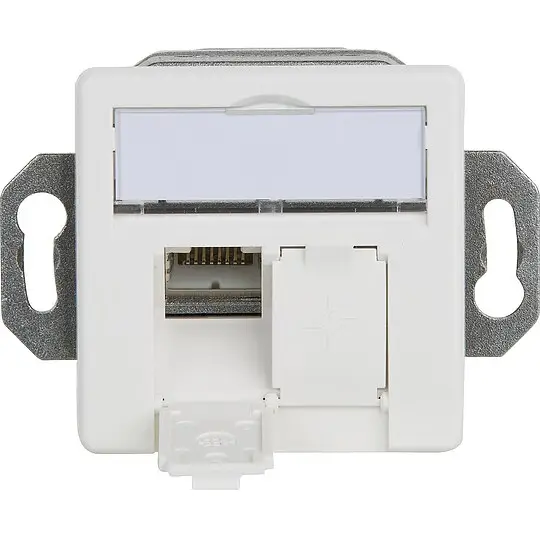 Preis Gesenkt Anschlussdose AMJ45/B 8/8 K Unterputz 50 Cat.6A - Bodentankeinbau, 2xRJ45 - alpinweiß