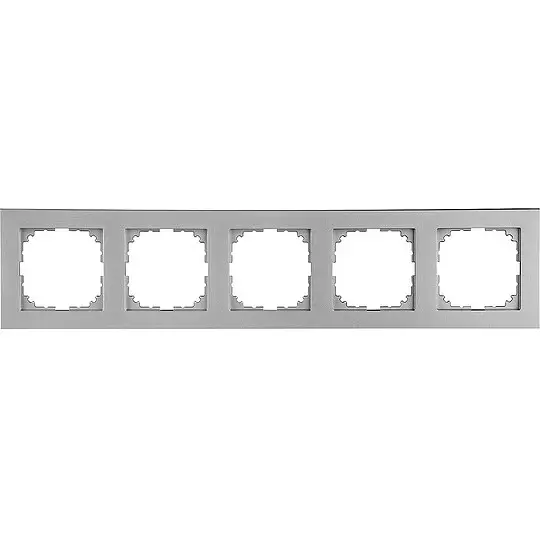 Rahmen Merten M-Pure 5-fach, aluminium Saisonangebot