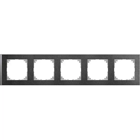M-Pure, Decor Rahmen, 5-fach, Schiefer/aluminium Neu Im Sortiment