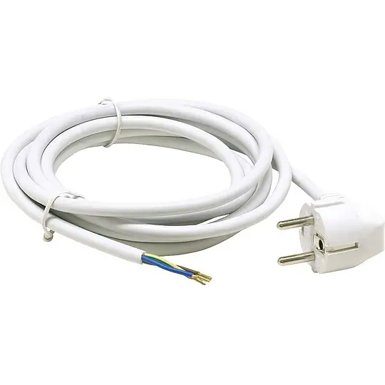 Heißes Angebot Schutzkontakt-Anschlussleitung HO5VV-F 3 x 1,0, 3,0 m, weiß