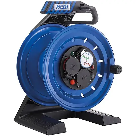Vollkunststoff-Kabelleertrommel Generation 7 Companion - 3 x Schuko-Steckdosen 230 V - 40 m Kabel Knallerangebot