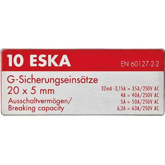 Jetzt Kaufen Feinsicherung flink Glasrohr 0,125 A (5 x 20 mm) - 10 Stück