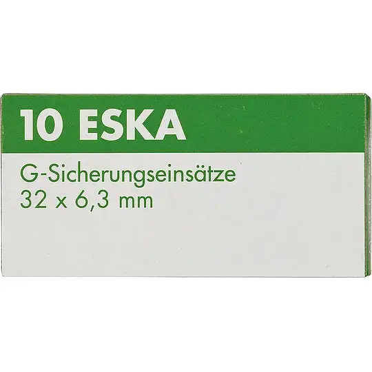 Feinsicherung träge Glasrohr mit Löschmittel 3,15 A (6,3 x 32 mm) - 10 Stück Neue Ware