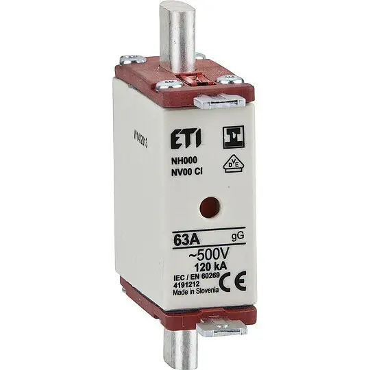Preiswert Sicherung NH AC 500V, Gr. C00/ 35A ISO - 3 Stück