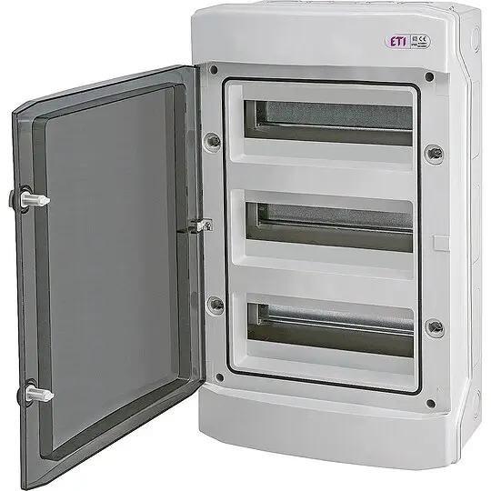 Neu Im Sortiment Aufputzverteiler ECH-36PT, 3-reihig, 36 Module, Feuchtraum IP65