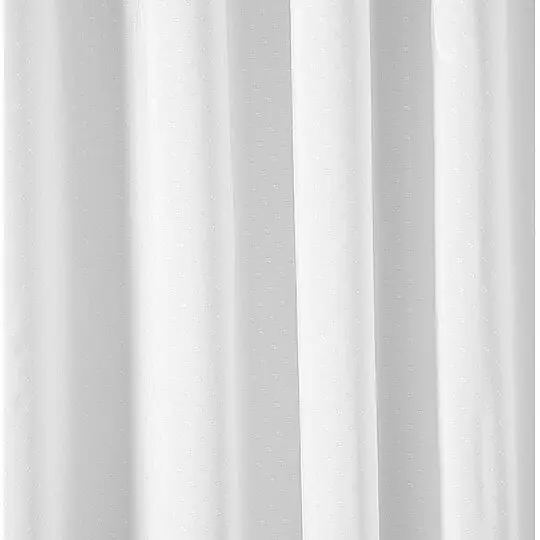 Duschvorhang Normbau mit Struktur, weiß, 100% Polyester, 3.000 x 2.000 mm - 0787370019 Super-Preis