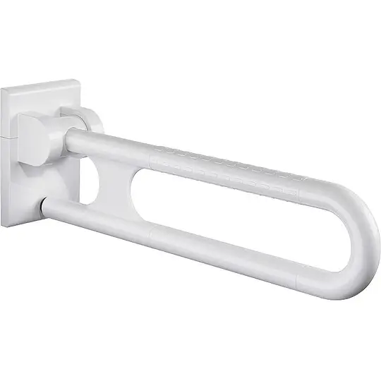 Stützklappgriff Normbau aus Nylon, weiß, 600 mm - 0447010019 Kostenloser Rückversand