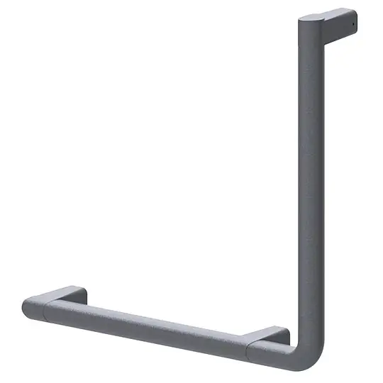 Schnäppchen Winkelgriff Normbau Serie Cavere aus Aluminium, 90°, Anthrazit-Metallic, rechts, 400 x 400 mm - 7464002095