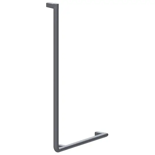 Preis Gesenkt Winkelgriff Normbau Serie Cavere aus Aluminium, 90°, Anthrazit-Metallic, links, 950 x 500 mm - 7464031095