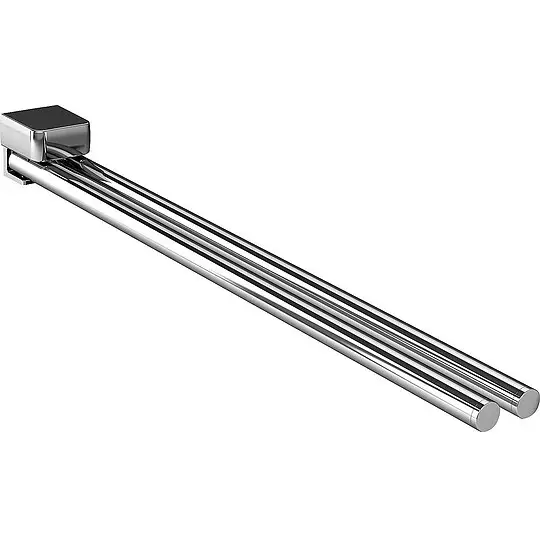 Bestpreis Handtuchhalter emco trend, zweiarmig, schwenkbar, chrom, 450 mm - 025000145