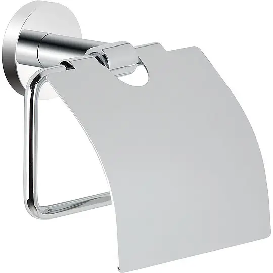 Papierrollenhalter Eldrid mit Deckel, Messing verchromt - 93 135 97 Aktuell