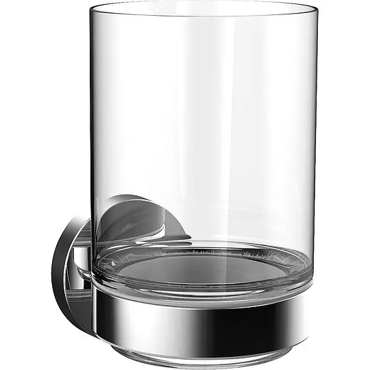 Nur Heute Glashalter emco round, Glasteil satiniert, chrom - 432000100