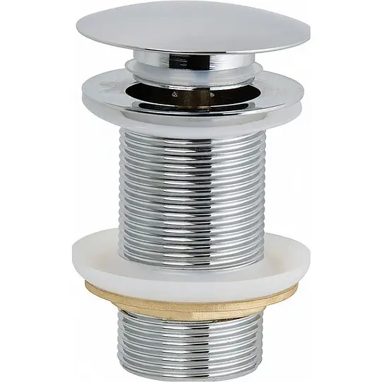 Schaftventil 1 1/4'' Klicker, Messing verchromt, für Waschtisch und Bidet - Ø 65 x 80 mm Sofort Bestellen