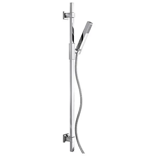 Preisreduziert Brause-Set Cube 950 mm, Stabhandbrause, 1 Strahlart, chrom - 93 726 44