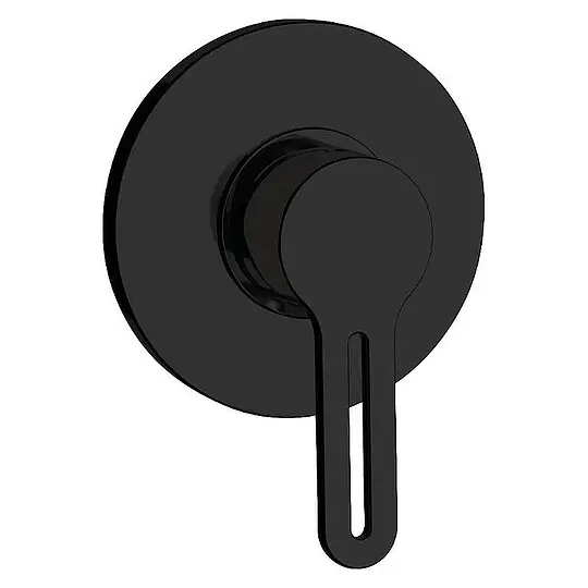 Schneller Versand Unterputz-Brausemischer Enzan, Rosette Ø 116 mm mit Wandeinbaukörper, schwarz matt