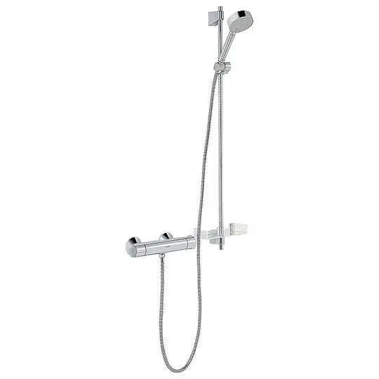 Renovierungsset Hansa Hansamicra Brausestange 920 mm Handbrause Ø 95 mm + Thermostat, chrom - 48150171 Günstig