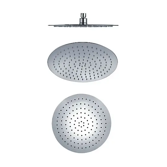 Neuheit Edelstahl-Kopfbrause Regendusche schwenkbar Ø 300 mm - superflach - hochglänzend
