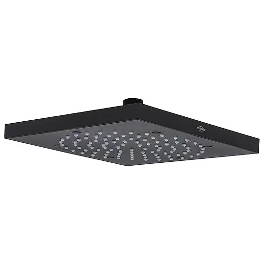 Kopfbrause Cube, schwarz matt, 210 x 210 mm, Ausführung, Edelstahl Nur Heute